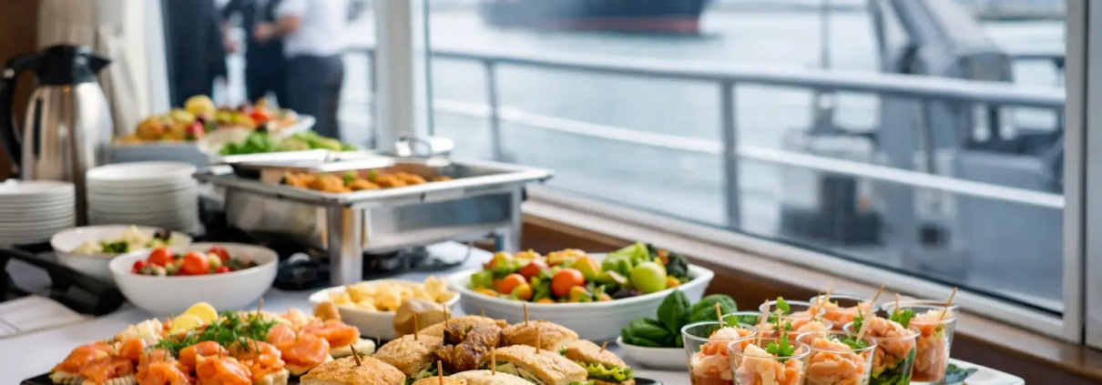 Catering aan boord schip goed geregeld