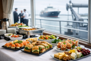 Catering aan boord schip goed geregeld