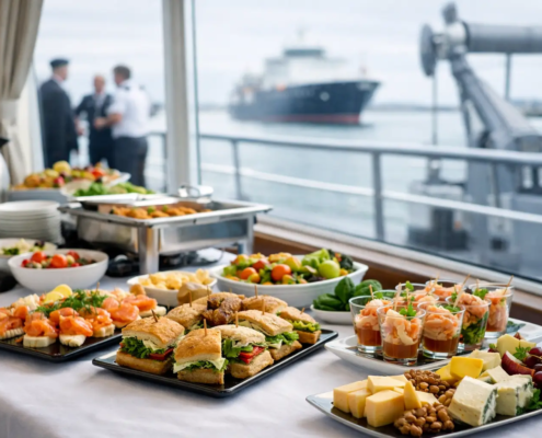 Catering aan boord schip goed geregeld