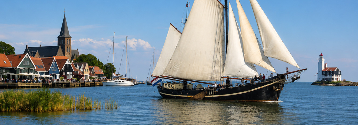Route Monnickendam Volendam Marken zeilen