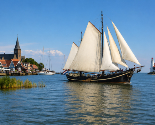 Route Monnickendam Volendam Marken zeilen