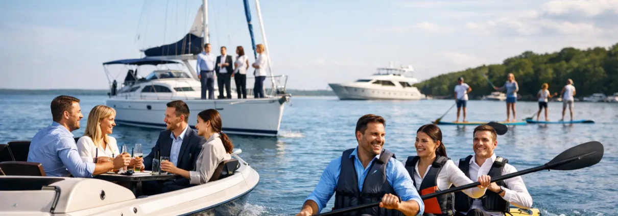 10 originele zakelijke uitjes op water