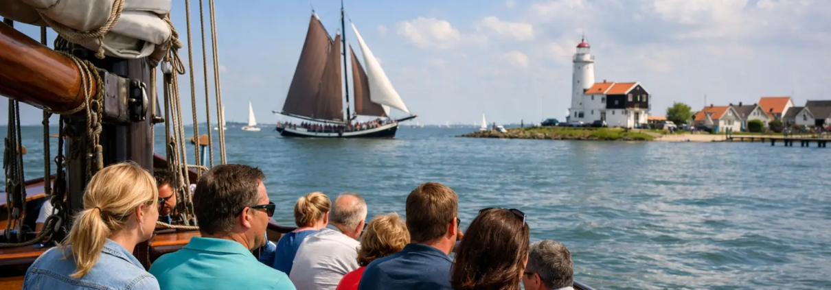 Dagtocht IJsselmeer met groep boeken