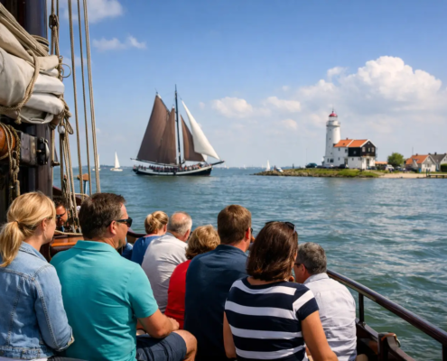 Dagtocht IJsselmeer met groep boeken