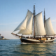 Historisch zeilschip huren op het IJsselmeer