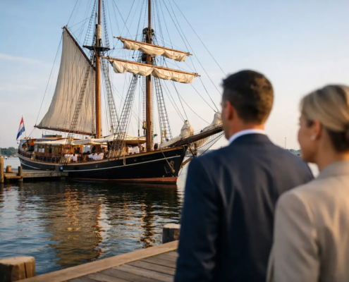 Historisch schip voor evenementen kiezen
