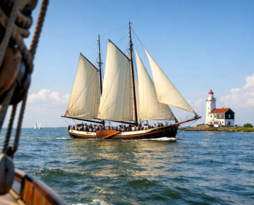 Traditioneel zeilen op het IJsselmeer met uw groep