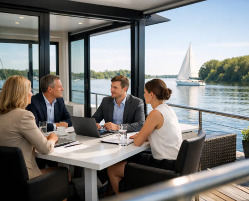 Beste vergaderlocaties op het water kiezen
