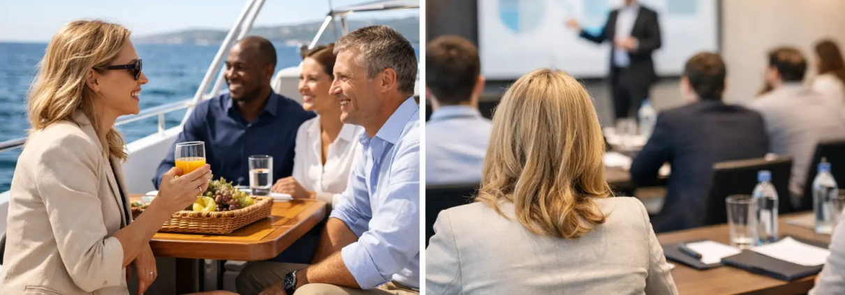 Dagcharter versus hotelconferentie: wat past beter?
