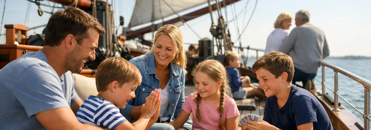 Familiedag op zeilschip vol tijd voor elkaar