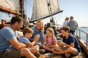 Familiedag op zeilschip vol tijd voor elkaar