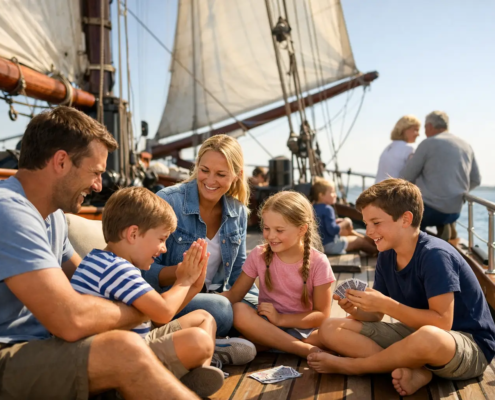 Familiedag op zeilschip vol tijd voor elkaar