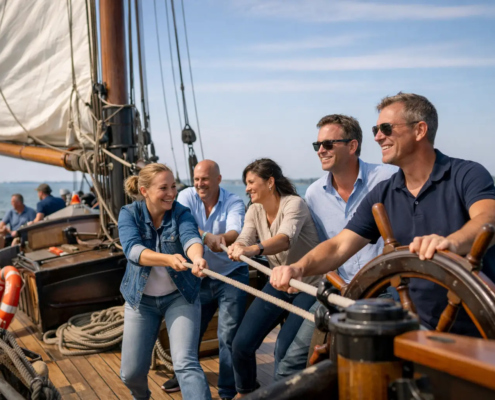 Voorbeeld programma teamuitje op een klipper