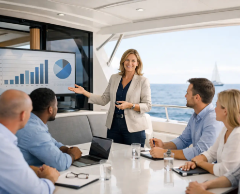 Presentatie aan boord organiseren voor uw team