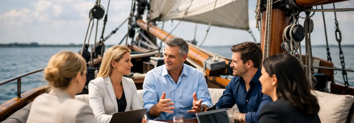 Vergaderen op zeilschip: een ervaring die bijblijft